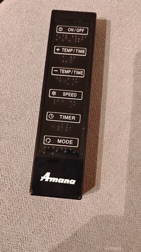 Ac562072 Amana Wireless Remote Control Oem No Battery Cover And