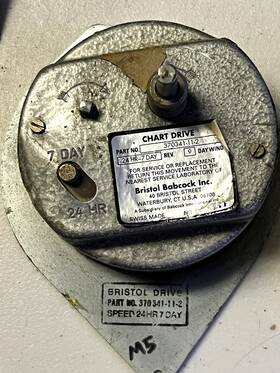 370341112 Bristol Babcock 7-day Chart Recorder Replacement Drive Motor Pn