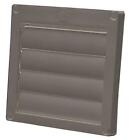 Ex-hlfb 04 Louvered Plastic Flush Exhaust Hood In Brown Without 0816040015887