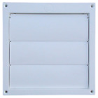 Ex-hlfw 06 Louvered Plastic Flush Exhaust Hood Bathroom Fan Venting 722048123106