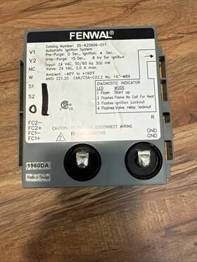 35-625906-011 Fenwal Ignition Control Dual Point Spark 240vac 35-625906-011 Fenwal Ignition Control Dual Point Spark 240vac