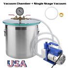 Gn35stzm986500001 Unbranded Gallon Stainless Steel Vacuum Degassing Chamber Silicone 791658577661