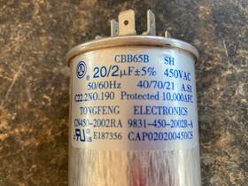 Cap020200450cs Goodman Cbb65b 2/20mfd 450v Round Capacitor Free Shipping 2411