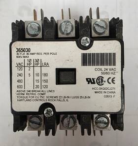 Hartland Controls 365030 3 Phase Contactor Hcc-3xq02cj27130 Amp 15 Inch Pre-owned