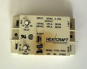 Heatcraft 97h03 Ftc5-eh04 Fan Delay Control Board 24vac Hvac