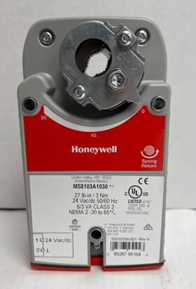 Honeywell Ms8103a1030 Direct-coupled Spring Return Damper Actuator