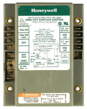 Sg891021 Honeywell Hot Surface Ignition