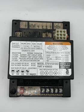 406650 Honeywell St9141 Furnace Control Board Model A 1002 Part#406650 - Ships Fast
