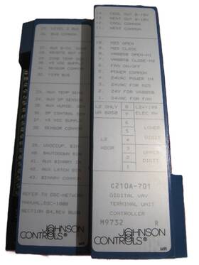 C210a-701 Johnson Controls Digital Vav Terminal Controller Box