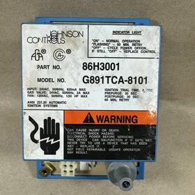 G891tca-8101 Johnson Controls Model Part 86h3001. A269