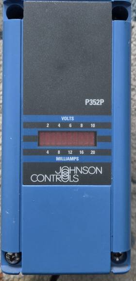 P352pq-1c Johnson Controls P352pq1c Electronic Proportional Plus Integral Static Pressure Control P352pq-1c Johnson Controls P352pq1c Electronic Proportional Plus Integral Static Pressure Control