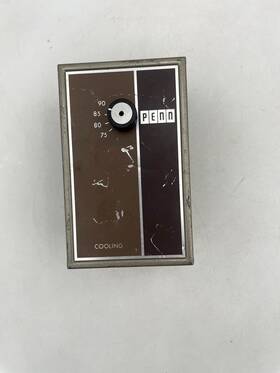 Johnson Controls Tpe50-8 Vintage Penn Temperature Control Thermostat Gray Corded