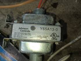 Y65a13-0 Johnson Controls Class 2 Transformer- 120 Vac 60 Hz Primary