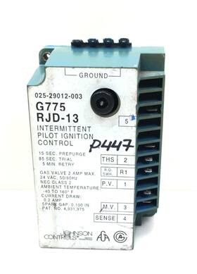 025-29012-003 Johnson Rjd-13 G775 Intermittent Pilot Ignition Control Used #p447