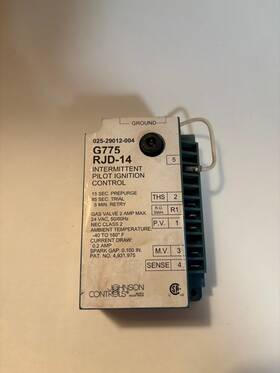025-29012-004 Johnson Rjd-14 G775 Intermittent Pilot Ignition Control Controls