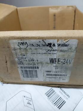 Wfe-24v Mcdonnell & Miller And Uni-match 24v Water Feeder Boiler Open Box