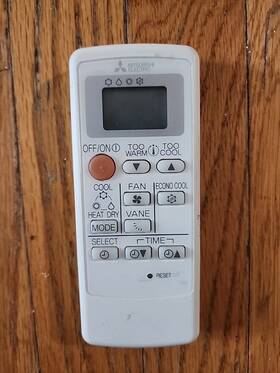 U01a05426 Mitsubishi Electric Ms16a U01a05426- Air Conditioner Remote Controller