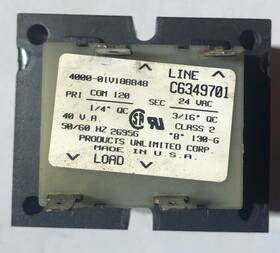 4000-01v188848 Products Unlimited C6349701 24vac Transformer 21