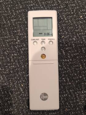 Ar-reg1u Rheem Tested - Genuine Authentic Air Conditioner Remote Control Ac