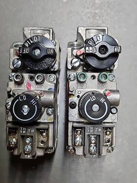 7000mvrb-5-lc-lp Robertshaw Srv24034 2x / Gas Valves Lp
