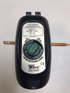 Taco Z075t2-2 Z075t2-3 Motorized Zone Valve Nc Brass 3/4 In Npt Untested