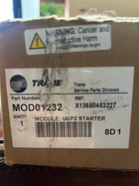 X13650453227 Trane Mod01232 Module Ucp2 Starter Used