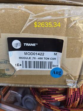 Trane Mod01422 Module 70-400 Ton Csr Hvac System Control Mpn