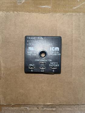 X13310277010 Trane Rly01781 Lockout Relay. X13310277010. American Standard Command Aire