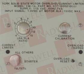 York 031-00081d001 Johnson Controls / 03100081d001 Used