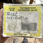 Sporlan Thermostatic Expansion Valve FF-1/4-C 1/2 Sae 30" Brass. Fixed Price $44.00.