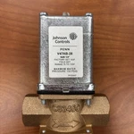 Johnson Controls V47AB-28C 1/2" Temp Modulating Water Valve 6' Cap 75-135F Penn. Fixed Price $450.00.