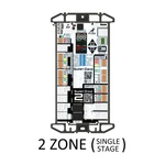 SMARTZONE-2 :: Single Stage 2-ZONE Controller Hvac Zoning Damper. Fixed Price $129.99.