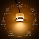 Low Voltage Black 1.77" Warm White Wifi Led Deck Stair Step Plinth Terrace Light. Fixed Price $62.69.
