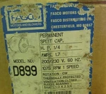 New. Fasco Permanent Split Capacitor Motor 1.7A, 200/230V, Cat# D899 ... TL-16. Fixed Price $95.00.