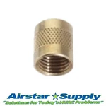 C&d Valve CD2245 1/4 Flare Cap, Round Brass W/ Neoprene O-ring Seal. Fixed Price $6.80.