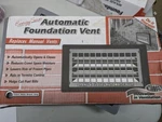 New Witten Automatic House Foundation Vent 306MGR Gray 16X8 - 2 Pack. Fixed Price $35.00.
