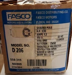 Fasco B007VJRZZ6,MFD206,S58-346,M4909 1/30HP,115V,3000RPM,1.2A,1SPD Motor. Fixed Price $125.50.