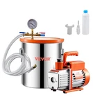 Vevor Gal. 3.5 Cfm Single Stage Vacuum Pump Degassing Chamber Kit. Fixed Price $110.00.