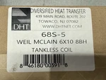 Diversified Heat Transfer 68S-5 Weil Mclain 6X10 8BH Tankless Coil New. Fixed Price $458.02.