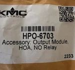 Kmc Controls HPO-6703 Output Module Hand Off Auto Normally Open Relay Accessory. Fixed Price $59.99.