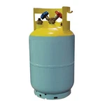 Mastercool 67011 Recovery Cylinder, Float Switch, 30 Lb., Yellow/blue. Fixed Price $245.96.