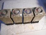 Used Lot Of 4 Anly H3B-C Multi Stage Time Relay With Mounting Bases. Fixed Price $50.00.
