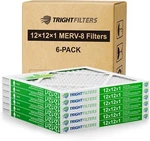 Trightfilters 12X12X1 MERV-8 Air Pleated For Home Hvac Furnace 6PACK. Fixed Price $29.99.