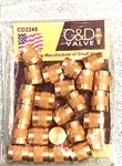 Refrigeration & A/c Service Port Brass Caps With Seal, 1/4" CD2245, 25 Pkg.. Fixed Price $25.95.
