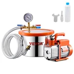1.5 Gallon Vacuum Chamber 3.5CFM Single Stage Pump Degassing Kit. Fixed Price $108.99.