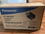 Panasonic FV-08VRE2 Whisperrecessed Led Bathroom Exhaust Fan Black Metal. Fixed Price $99.00.
