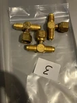 A31852 Jb Industries Brass Tee 1/4 Fe Sae Swivel W/ Core Depressor Pcs **. Fixed Price $25.00.